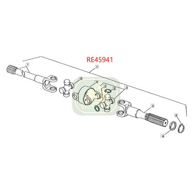 نظام التمييز محرك العمود RE188421 RE45941 العمود Assy لجرارات جون دير