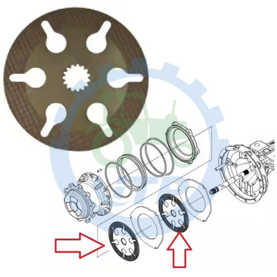 87708434 قرص الفرامل لـ B95CTC B110B B100BLR B90b U80C B95B B110C
