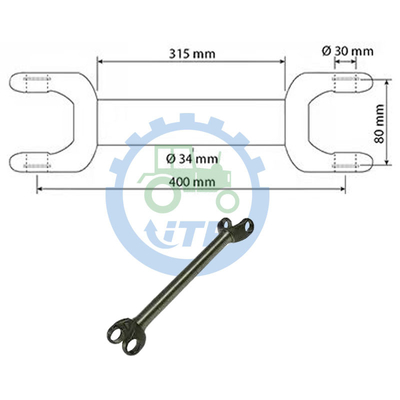 أجزاء العلبة MX135 Half Shaft 340440A1