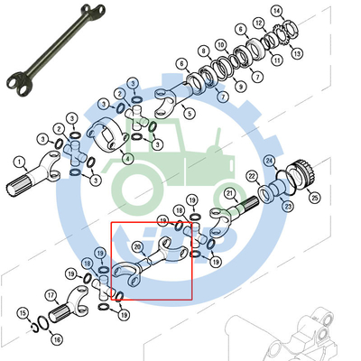 أجزاء العلبة MX135 Half Shaft 340440A1
