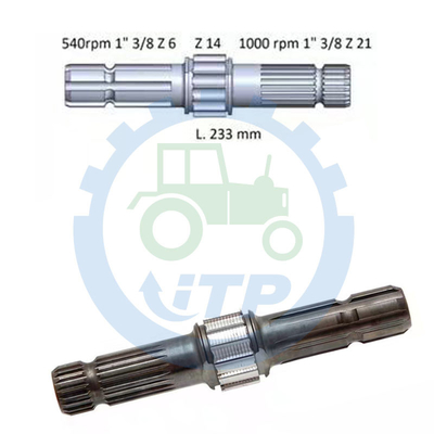 قطع غيار الجرارات L173241 لـ  6430 6100 7230 6125M 6330 PTO Shaft 3.7KG